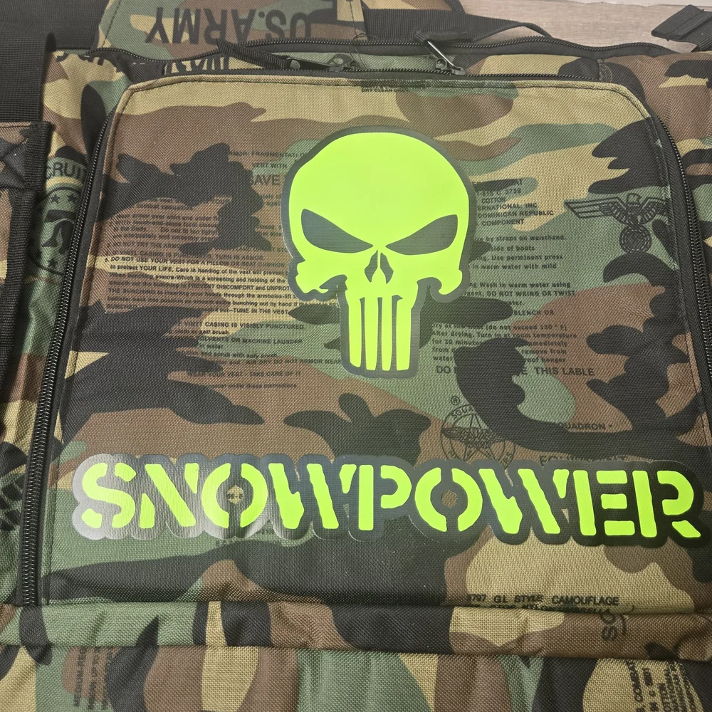 Camouflage Ski‎ Bag Snowboard Travel Skull Winter Spir